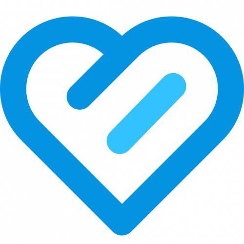 Blaues Herz Icon